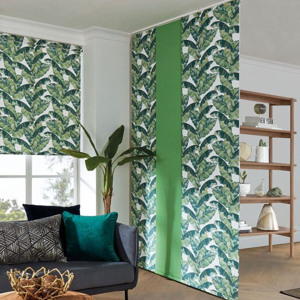 Palm Leaf Print Panel Glides